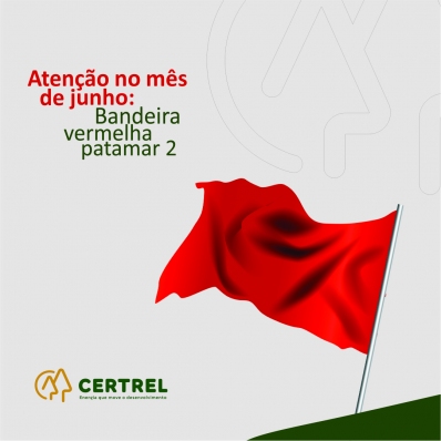Bandeira Vermelha Patamar 2