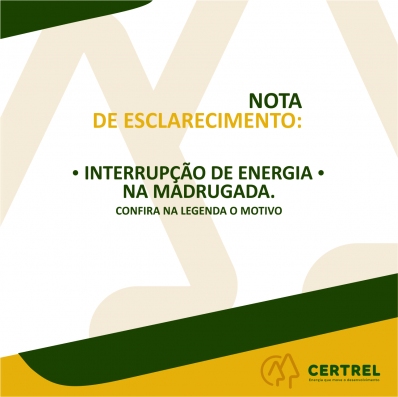 Falta de Energia na Madrugada