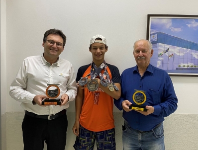 Certrel recebe o triatleta trevisano Gabriel Eufrásio