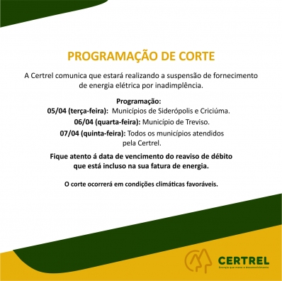 Programação de Corte