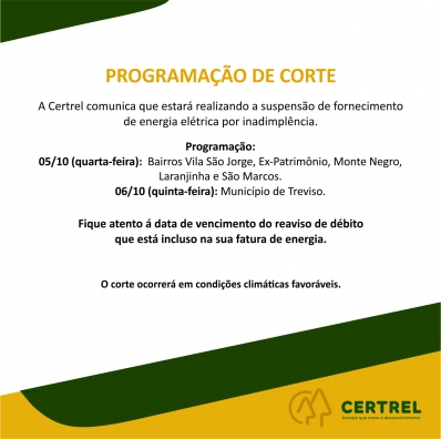 Programação de Corte