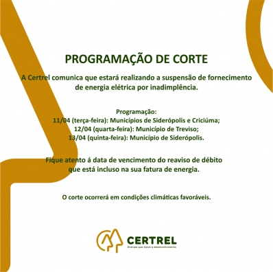 Programação de Corte