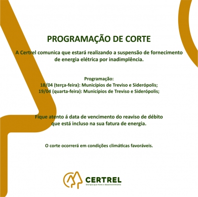 Programação de Corte