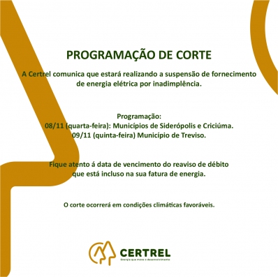 Programação de Corte