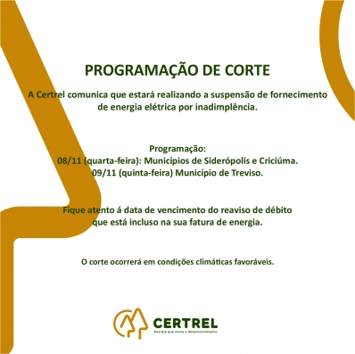 Programação de Corte