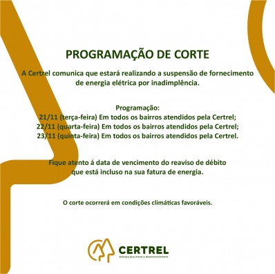 Programação de Corte