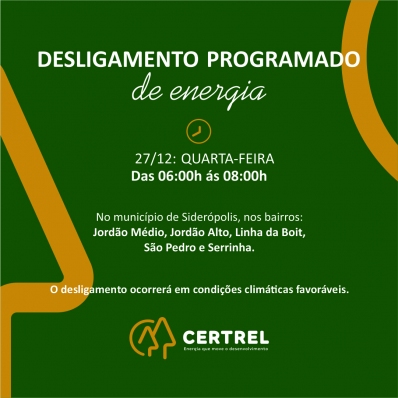 Desligamento de Energia Programado