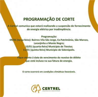 Programação de Corte