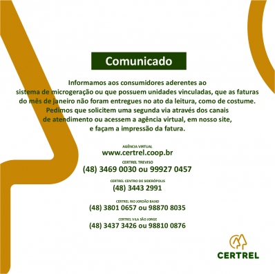 Comunicado!