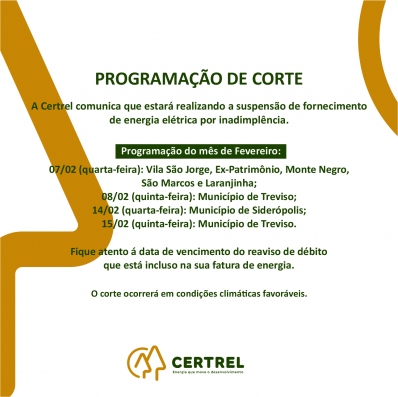 Programação de Corte