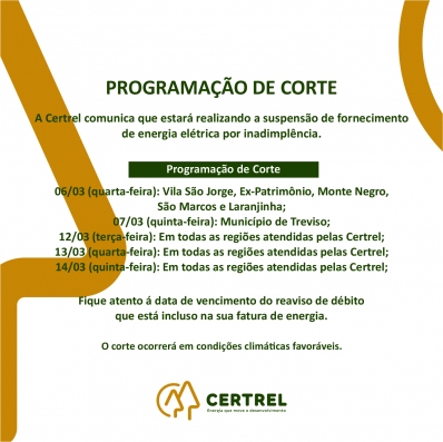 Programação de Corte