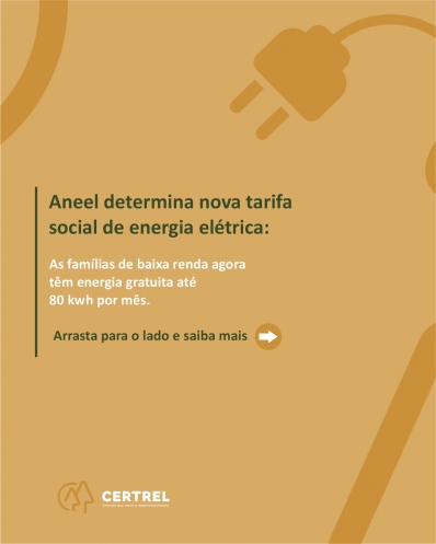 Nova Tarifa Social de Energia